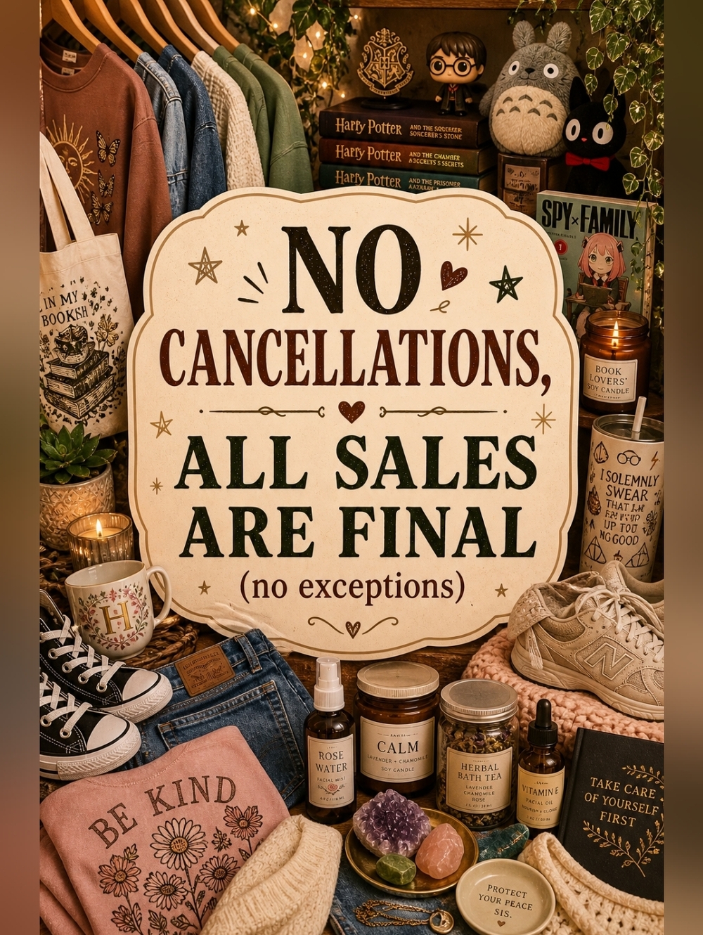 No Cancellations-No Exceptions- All Sales Are Final